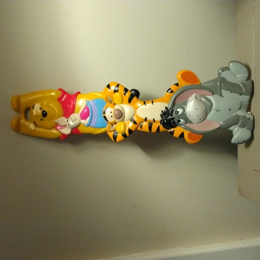 Vintage Disney Pooh,Piglet,Tigger,Eeyore,Plaque.